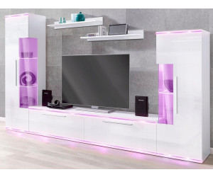 Trendmanufaktur Wohnwand 5 Tlg Weiss Weiss Hochglanz 832679 Ab