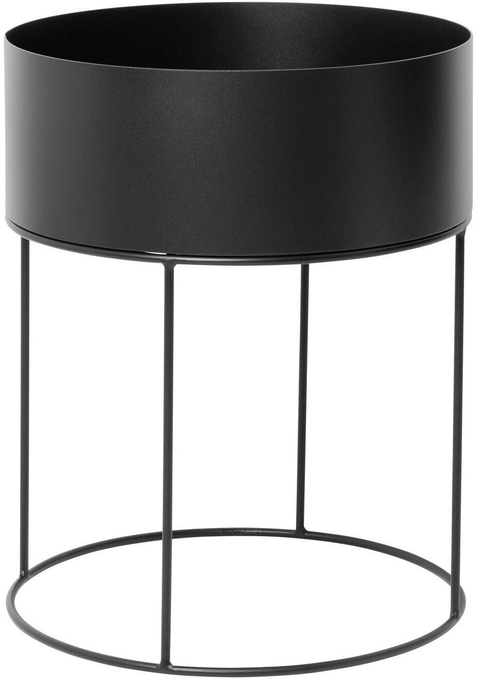 Ferm Living Plant Box Round Black