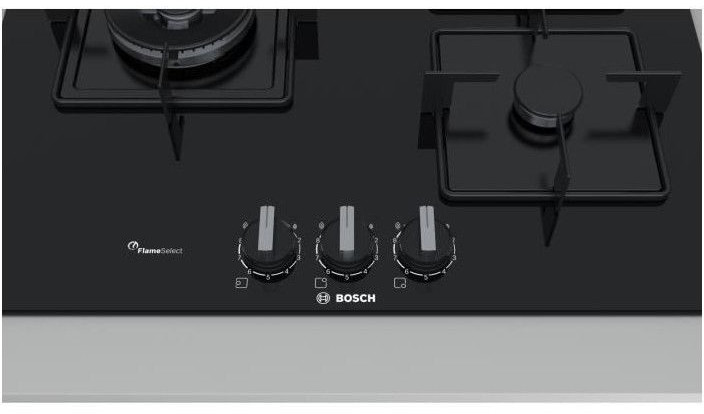Bosch PPP6A6B20 - plaque de cuisson à gaz - Série 6 - 4 foyers - 60 cm -  Verre Trempé - Noir : : Gros électroménager