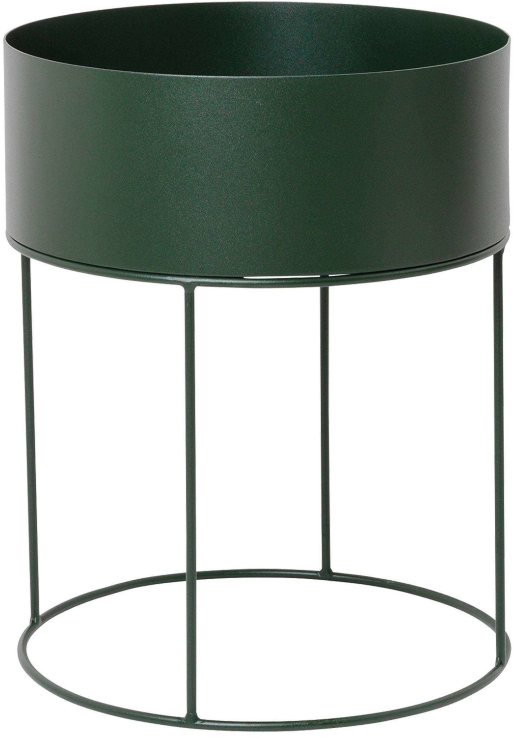 Ferm Living Plant Box Round Dark Green