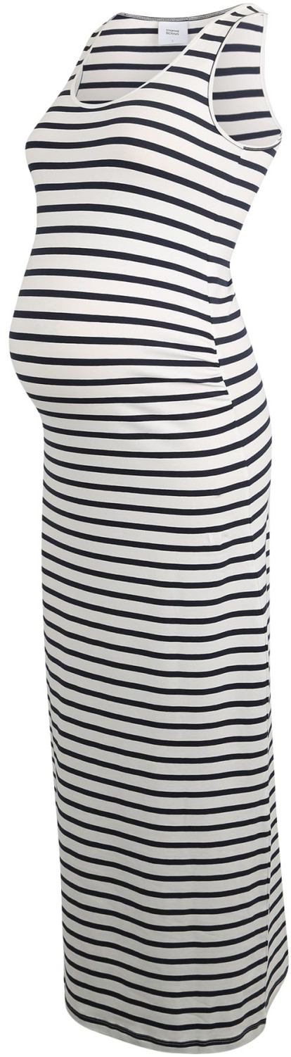 Mamalicious Mllea Organic Tank Maxi Dress snow white stripes/navy blazer