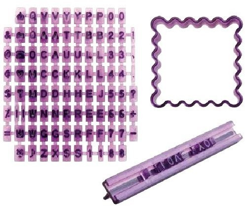 ibili Tampon marqueur de biscuits & emporte-pièce alphabet