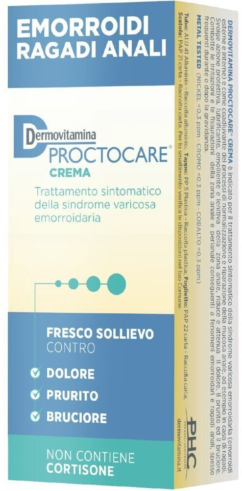 Dermovitamina Proctocare Crema Emorroidi (30 ml) a € 7,11 (oggi)