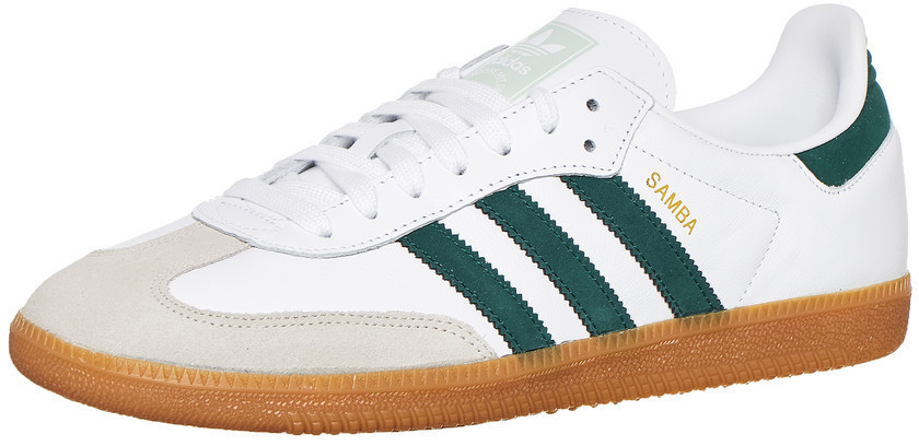 Adidas samba og white collegiate green vapour green clearance