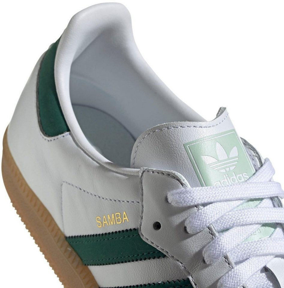 Adidas samba og white collegiate green vapour green shop