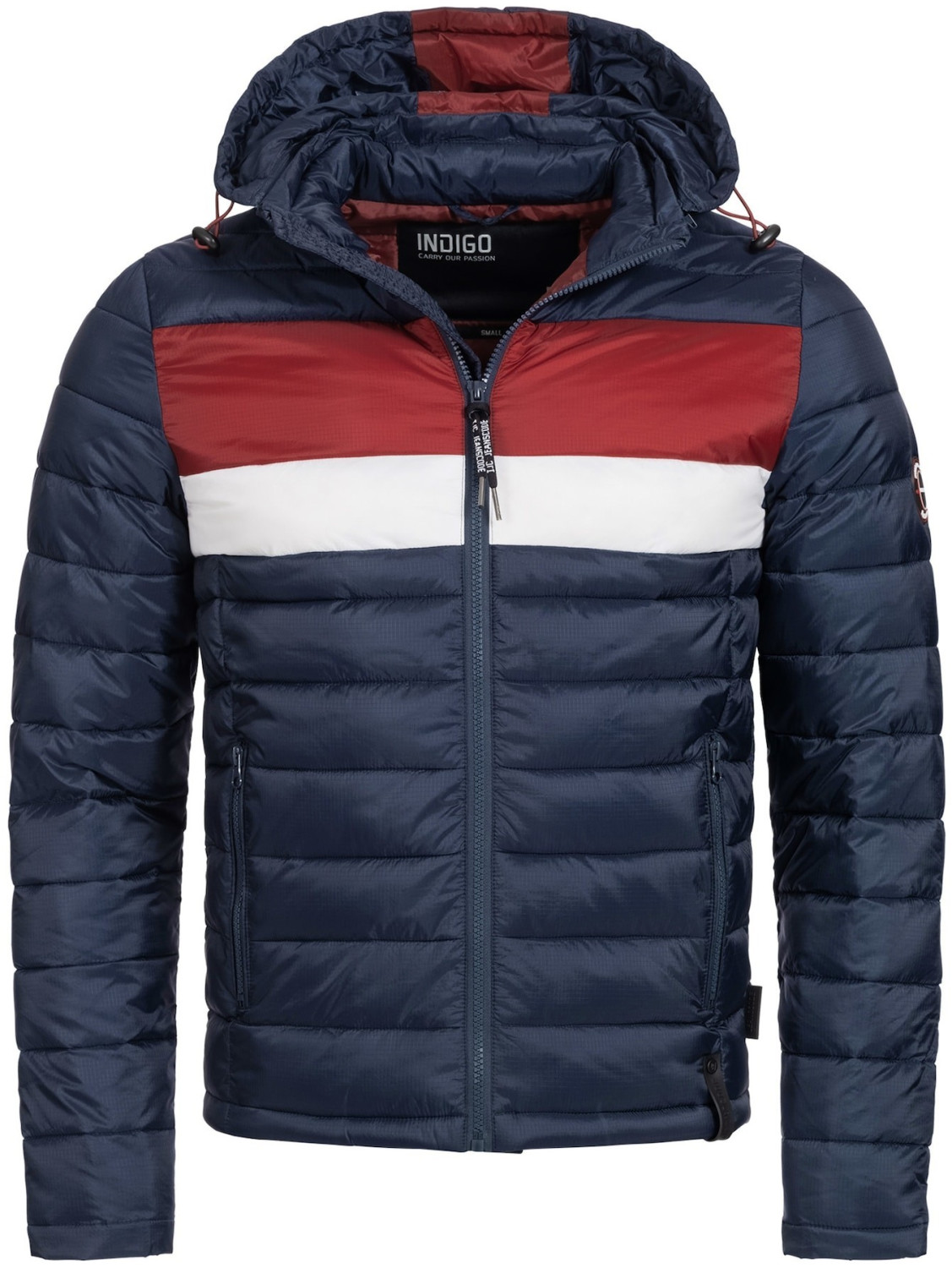 Indicode Hampshire navy / rot / white