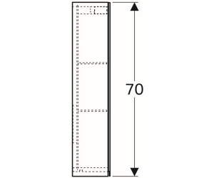 Geberit Option Basic Spiegelschrank m. Beleuchtung, zwei Türen,  60x67,5x14cm, 500273001 für 370,96 €