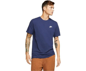 navy blue and white nike shirt
