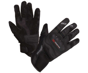 MODEKA FUEGO kurze Motorrad Handschuhe Amara Tactel 3M Keprotec schwarz mit CE