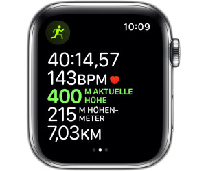 Apple Watch Series 5 GPS + LTE 40mm Edelstahl silber Milanaise 