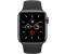 Apple Watch Series 5 GPS + Cellular 40 mm aluminium gris bracelet sport noir