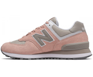 New Balance WL574 oyster with white oak 