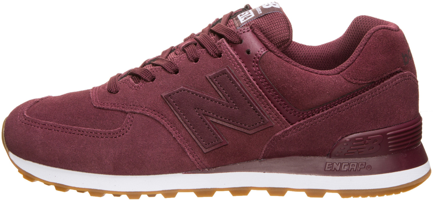 New Balance 574 burgundy with white au meilleur prix sur idealo.fr