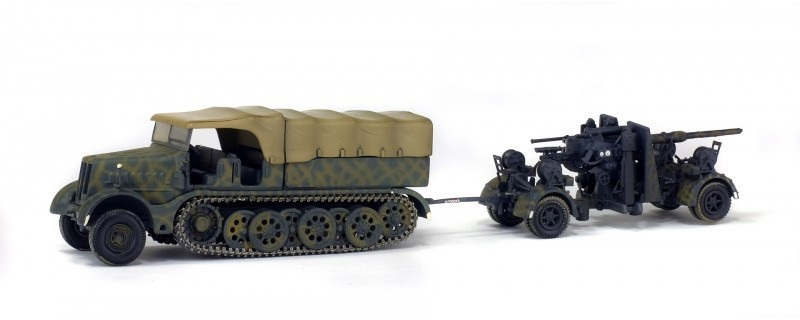 Solido Famo et Flak 36/37 88 mm Allemagne 1985 1:72 (7200202)