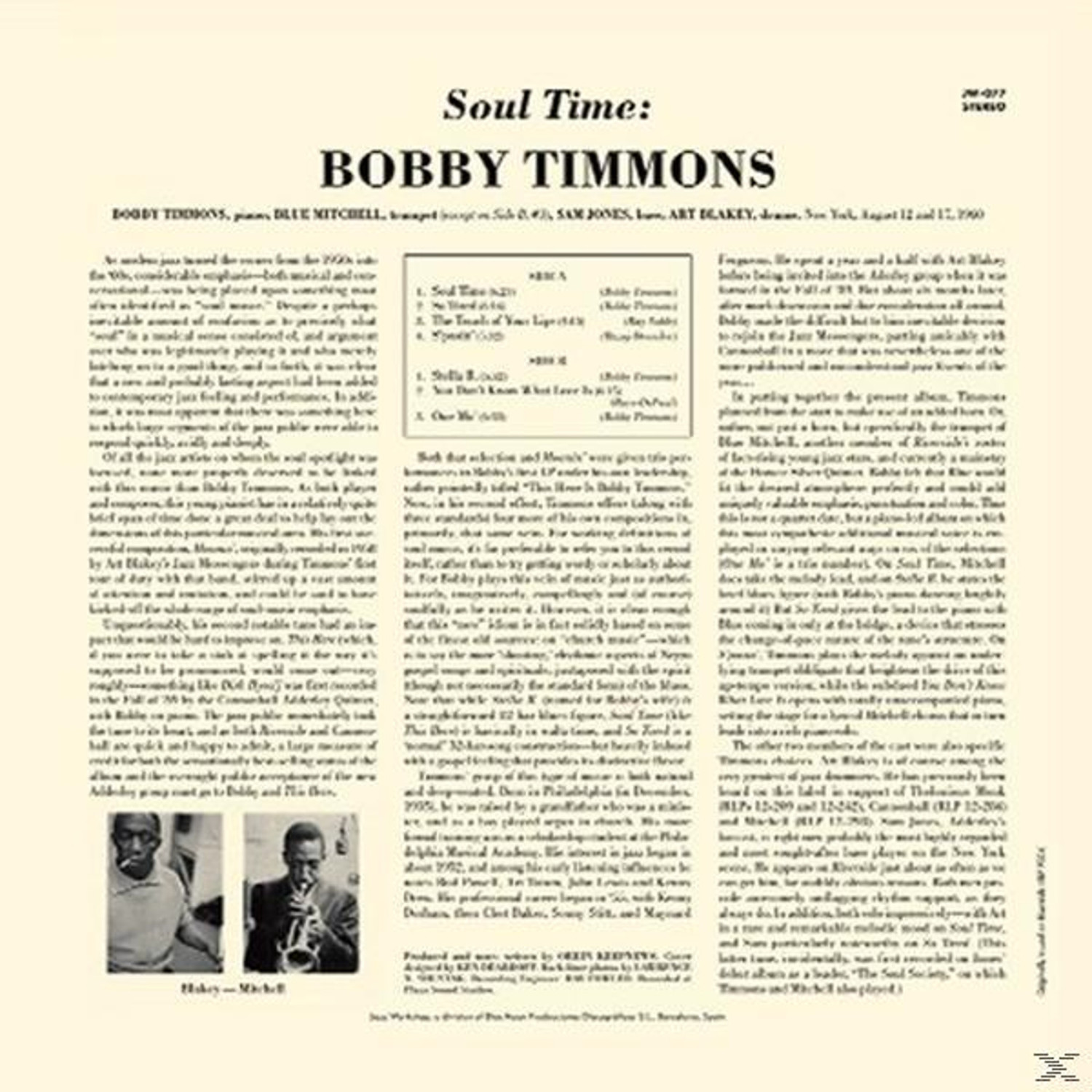 Bobby Timmons - Soul Time (Vinyl)