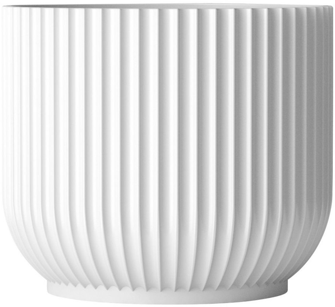 Lyngby Porcelæn Flower Pot large 17cm White