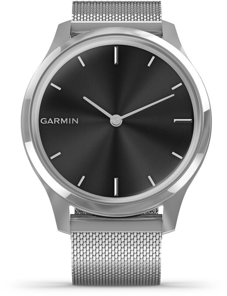 Garmin Vívomove Luxe argent bracelet milanais argent