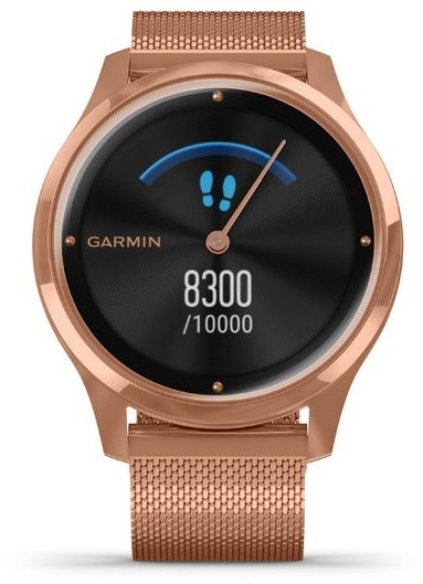 Garmin Vívomove Luxe or rose bracelet milanais or rose