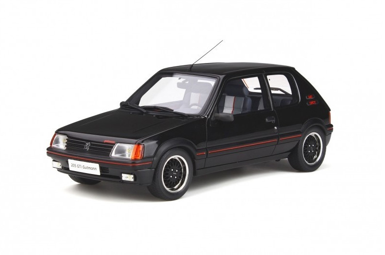 OttOmobile Peugeot 205 GTI Gutmann noir 1:18 (OT796)