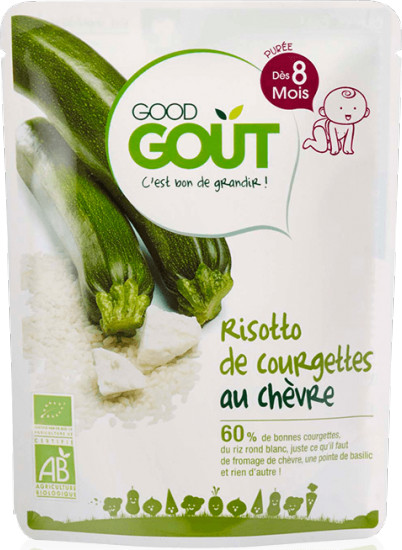 Goog Goût Risotto de courgettes au chèvre  +8 mois (190 g)
