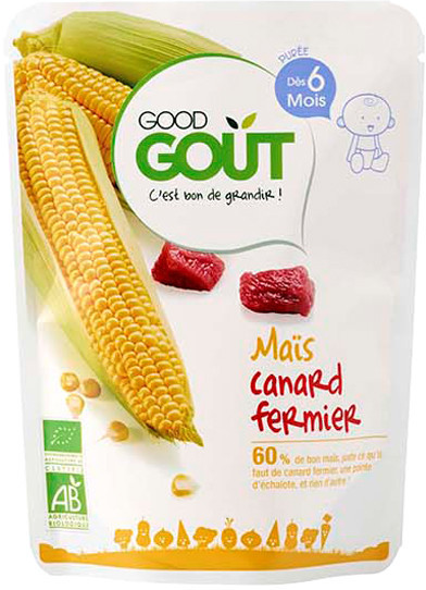 Goog Goût Maïs canard fermier +6 mois (190 g)