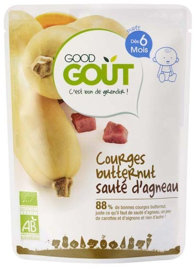 Good Goût Courges butternut sauté d´agneau +6 mois (190 g)