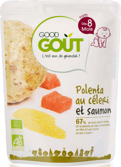 Good Goût Polenta au céleri et saumon +8 mois (190 g)