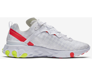 nike react element 55 white crimson volt