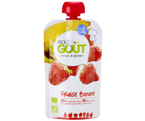 Good Gout Compote Fraise Banane 4 Mois 1 G Au Meilleur Prix Sur Idealo Fr