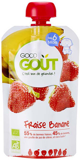 Good Goût Compote fraise banane +4 mois (120 g)