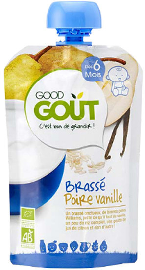 Good Goût Brassé poire vanille +6 mois (90 g)