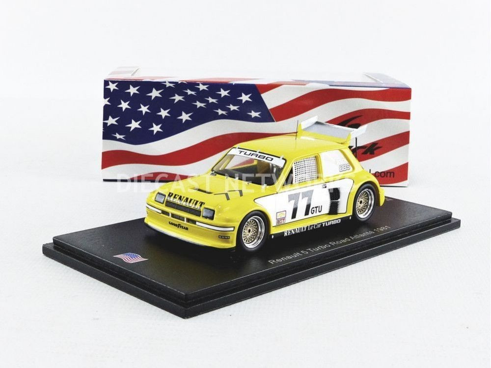 Spark Renault Le Car Turbo No. 77 3rd Road Atlanta IMSA GTU 1981 1:43 (US060)