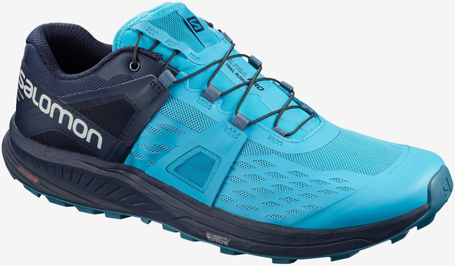 salomon mallard blue & navy outpath pro gtx trainers