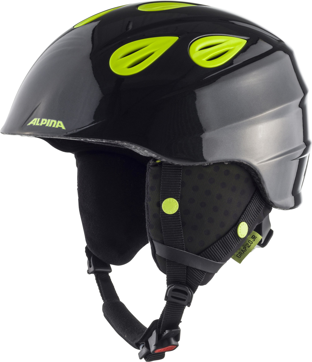 Alpina Grap 2.0 Junior charcoal/neon yellow