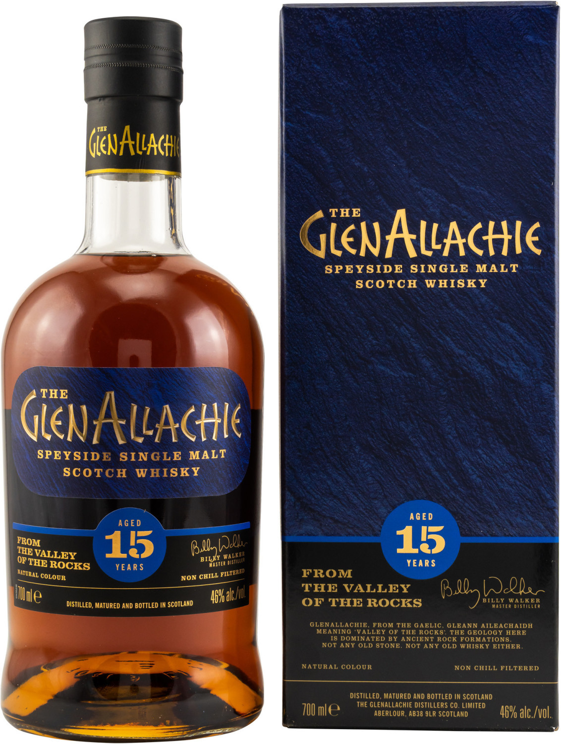 GlenAllachie 15 Years Speyside Single Malt Scotch Whisky 0,7l 46%