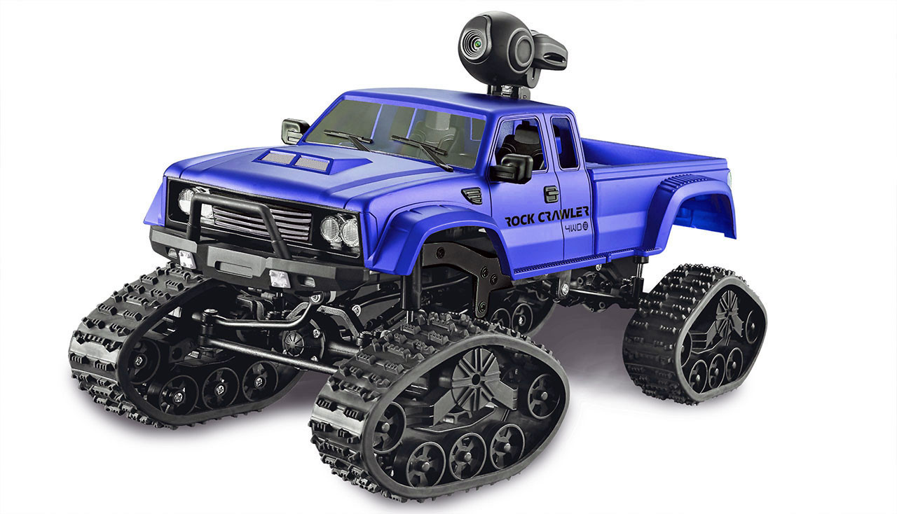 Amewi Pickup à chenilles FPV 4WD 1:16 bleu (22392)