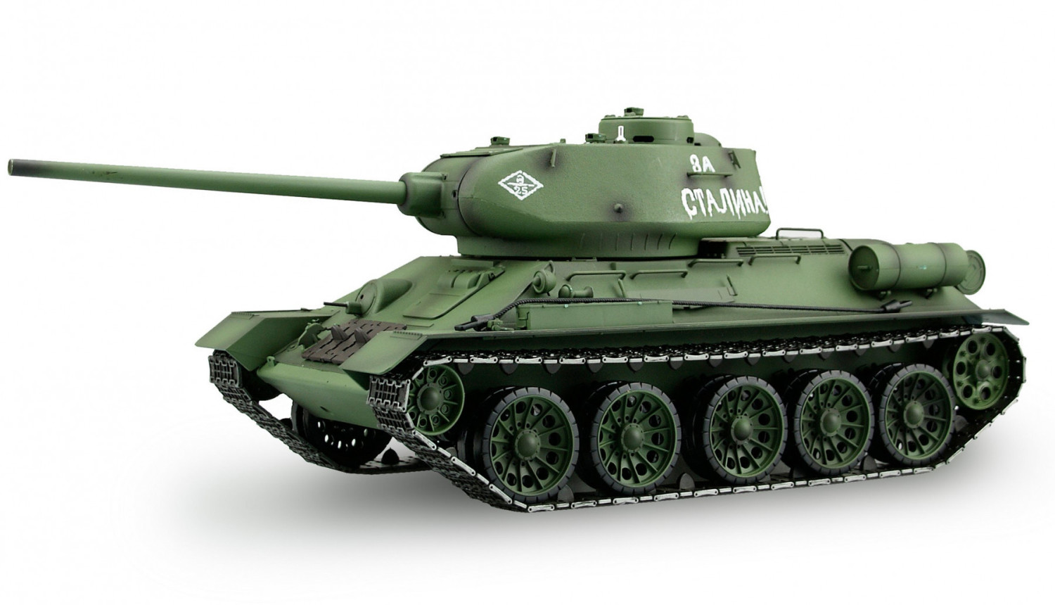 Amewi Panzer T-34/85 fumée et son 1:16 MG 2,4 GHz (23035)