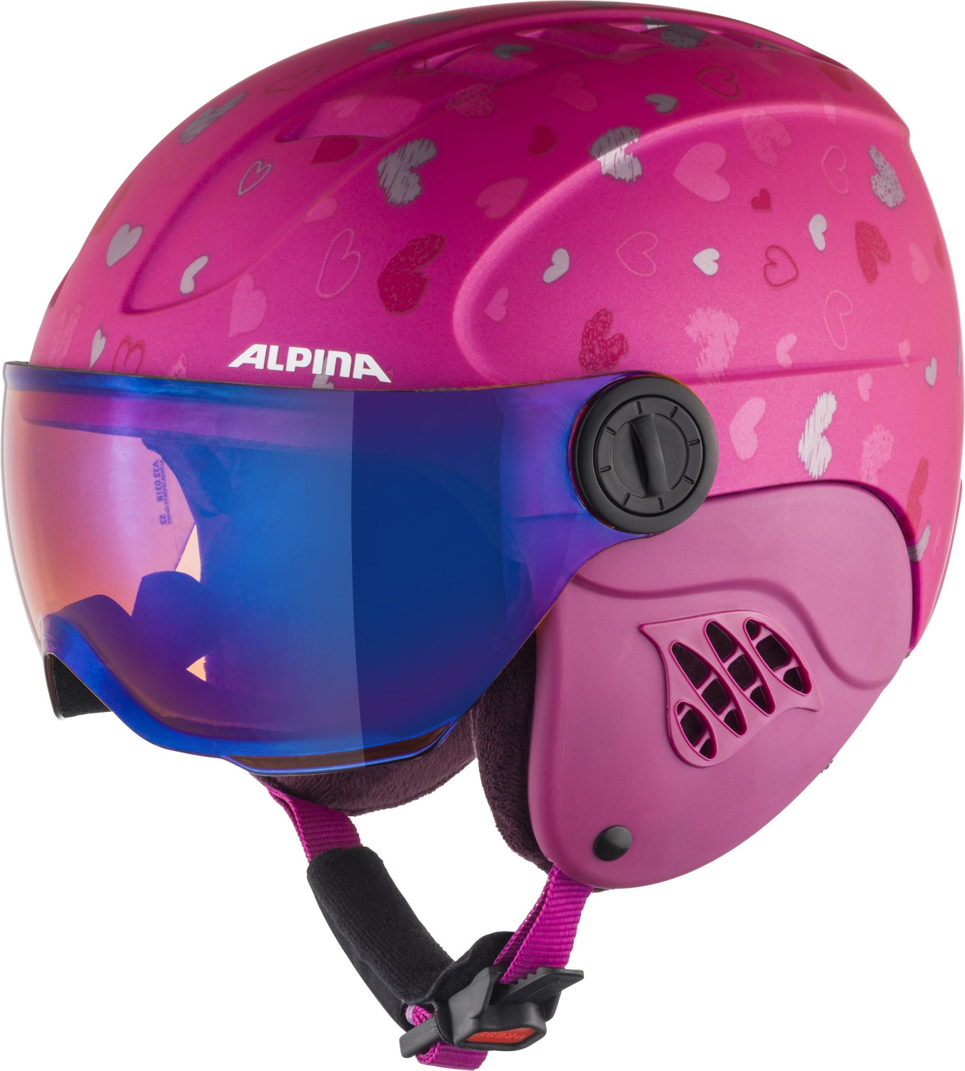 Alpina Carat LE Visor HM berry/hearts matt