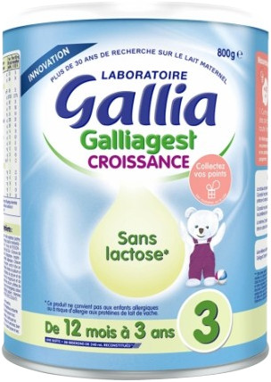 Gallia 3 Galliagest Croissance Sans Lactose (800 g)
