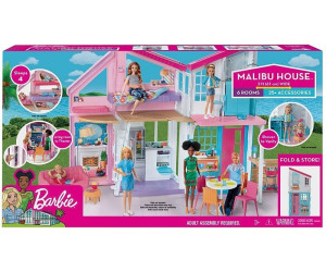 Barbie - poupee - coffret malibu en voyage, poupees