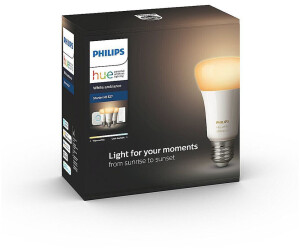 Philips Hue White Pack 2 Bombillas Inteligentes LED 9W E27 Blanco Cálido