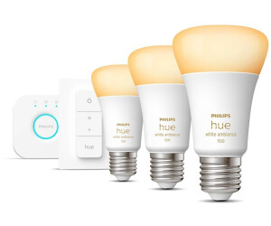 Philips Hue White Ambiance Wellner Lámpara de Mesa LED + Interruptor  Inalámbrico