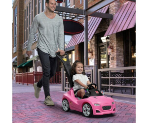 Step2 Whisper Ride Kinderauto In Blau – Rutscher Mit Schiebegriff, Lenkrad, Hupe & Sicherheitsgurt, Ab 1,5 Jahren, Leise Reifen