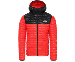 north face black and red jacket