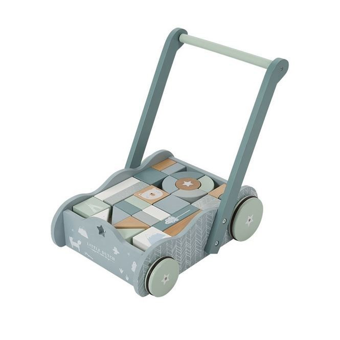 Little Dutch Adventure Push-Along Walker Mint Blue