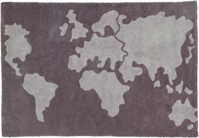 Lorena Canals World Map Dark Grey/Light Grey
