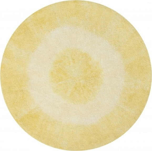 Lorena Canals Rug Round Tie-Dye Ø 150cm Yellow (C-TIE-Y)