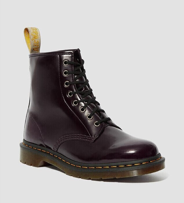 Dr martens vegan 101 cherry red cambridge brush best sale