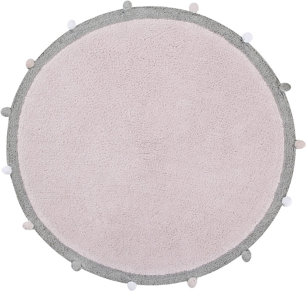 Lorena Canals Rug Round Bubbly ø 120cm Soft Pink Grey (C-BUBBLY-PK)