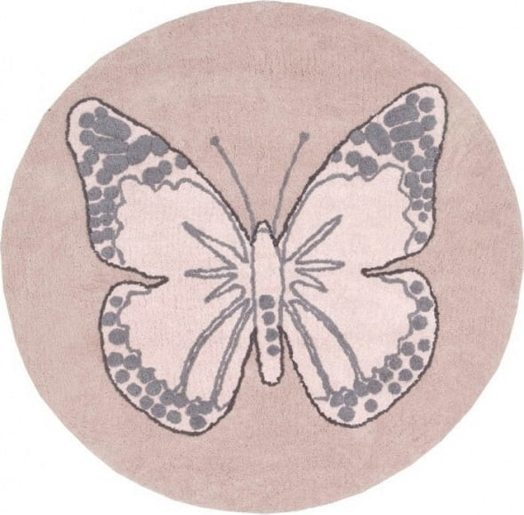 Lorena Canals Rug Butterfly Ø 160cm Vintage Nude (C-BUT-N)